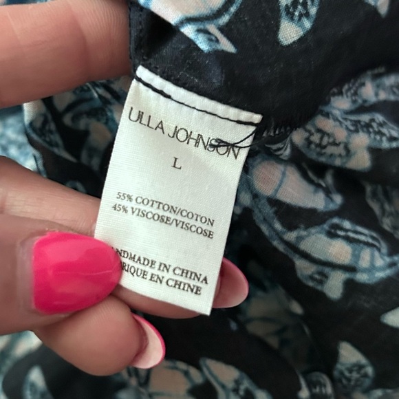 NWT Ulla Johnson Nerissa Belted Coverup Mini Dress in Azure Sz L - Picture 10 of 12